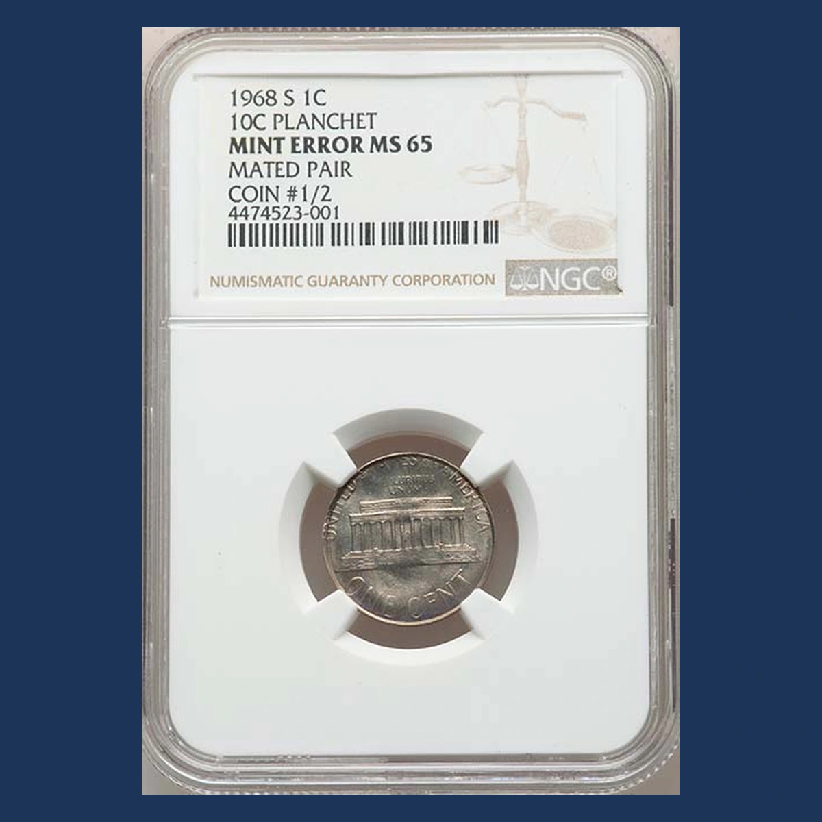 1968 Lincoln Cent (Modern): Mated Pair