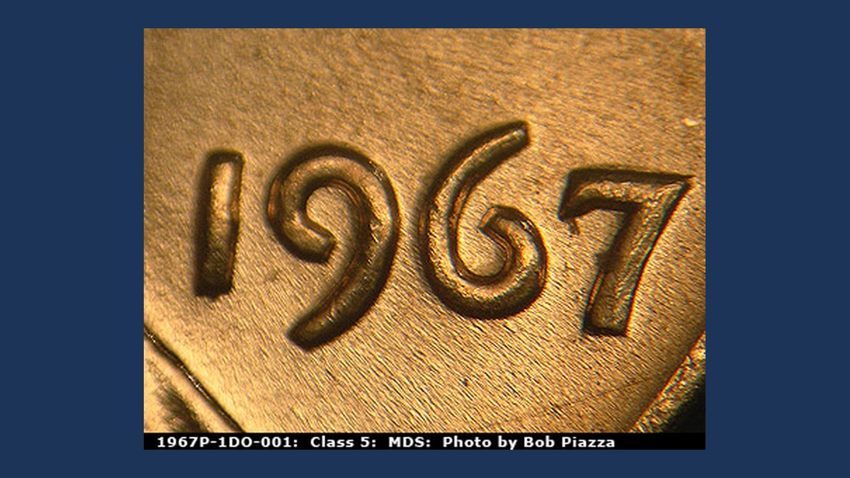 1967 Lincoln Penny: Doubled Die Obverse