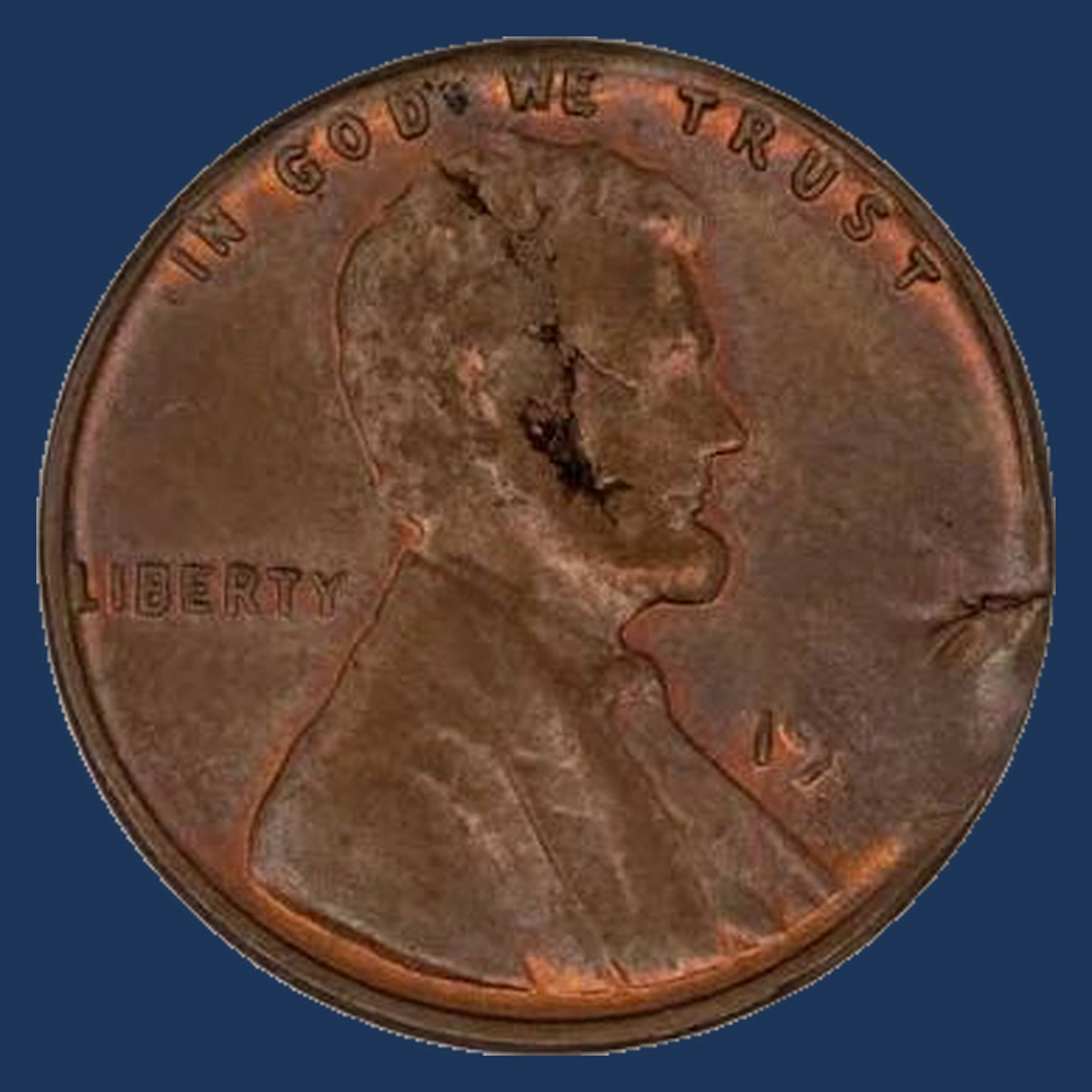 1966 Lincoln Cent (Modern): Planchet Flaw