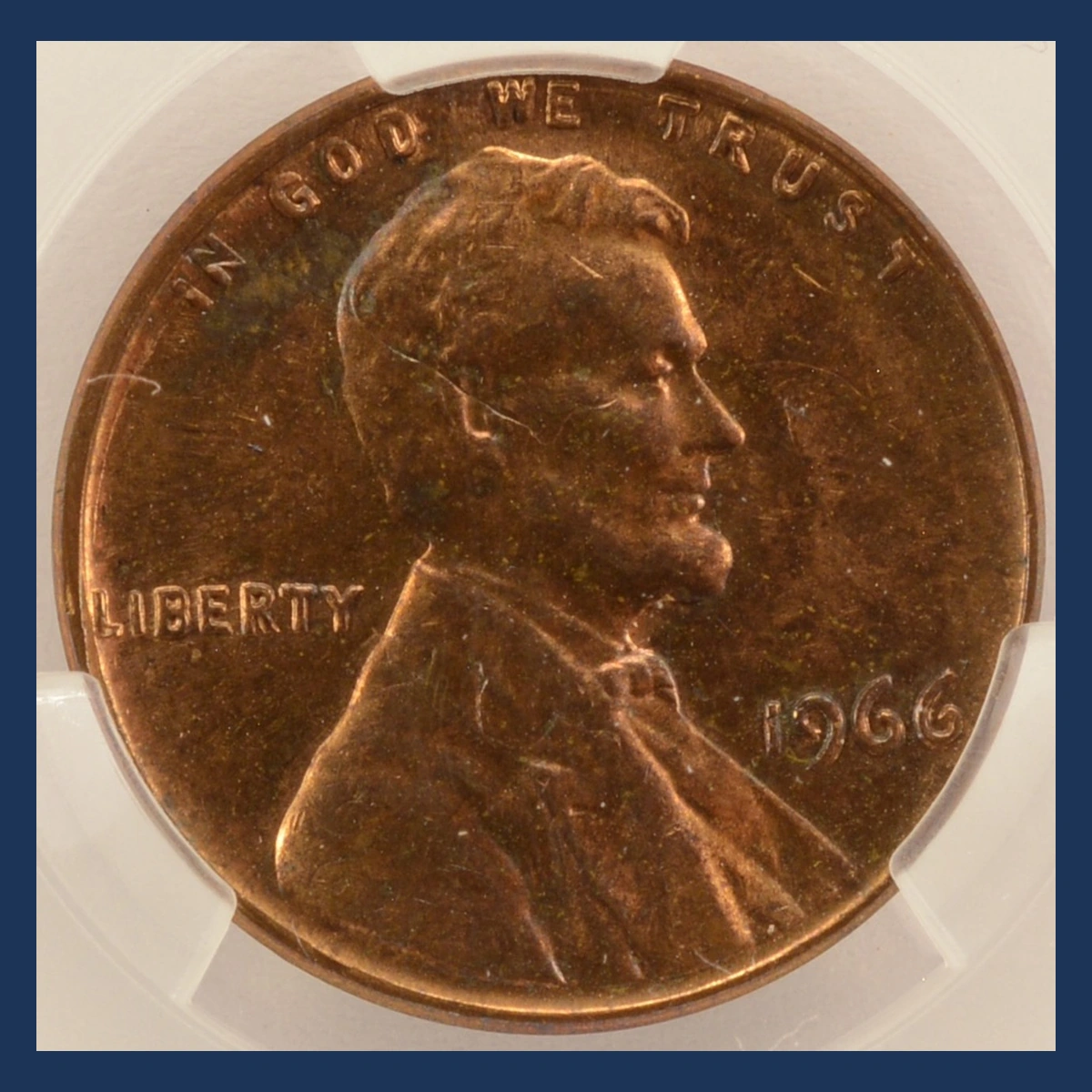 1966 Lincoln Penny: Double / Multiple Strike