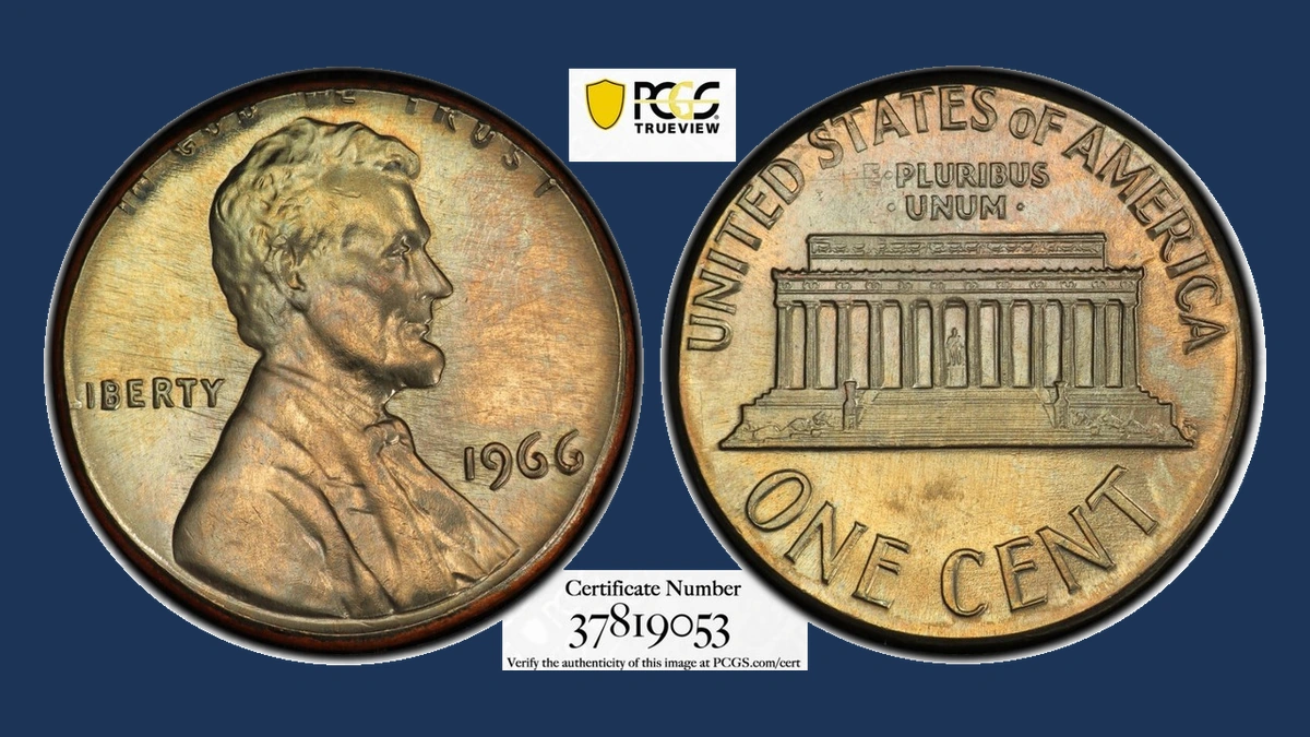 1966 Lincoln Penny: Struck on a Clad Dime Blank