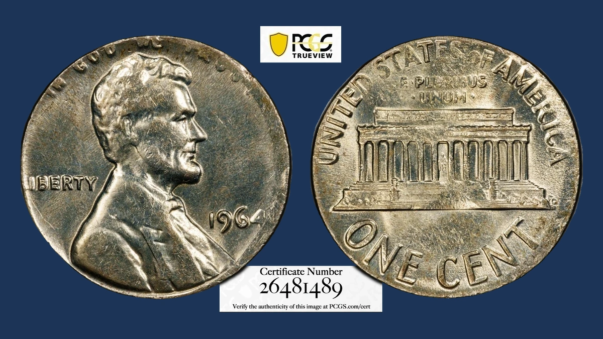 1964 Lincoln Penny: Struck on a Silver Dime Blank
