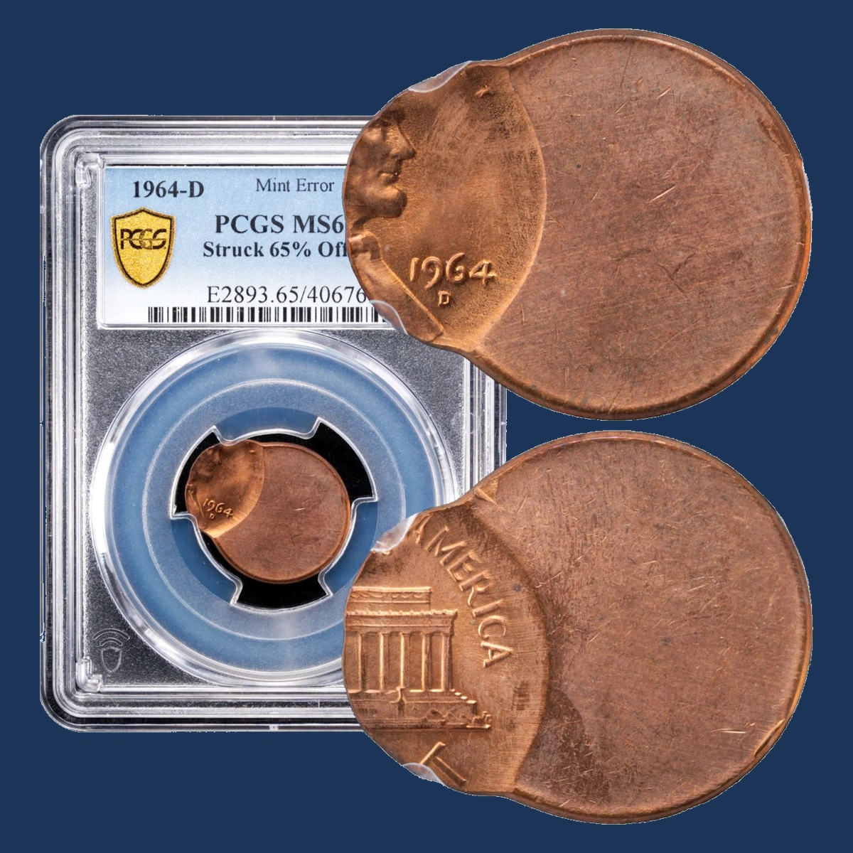1964 Lincoln Penny: Off-Center Strike