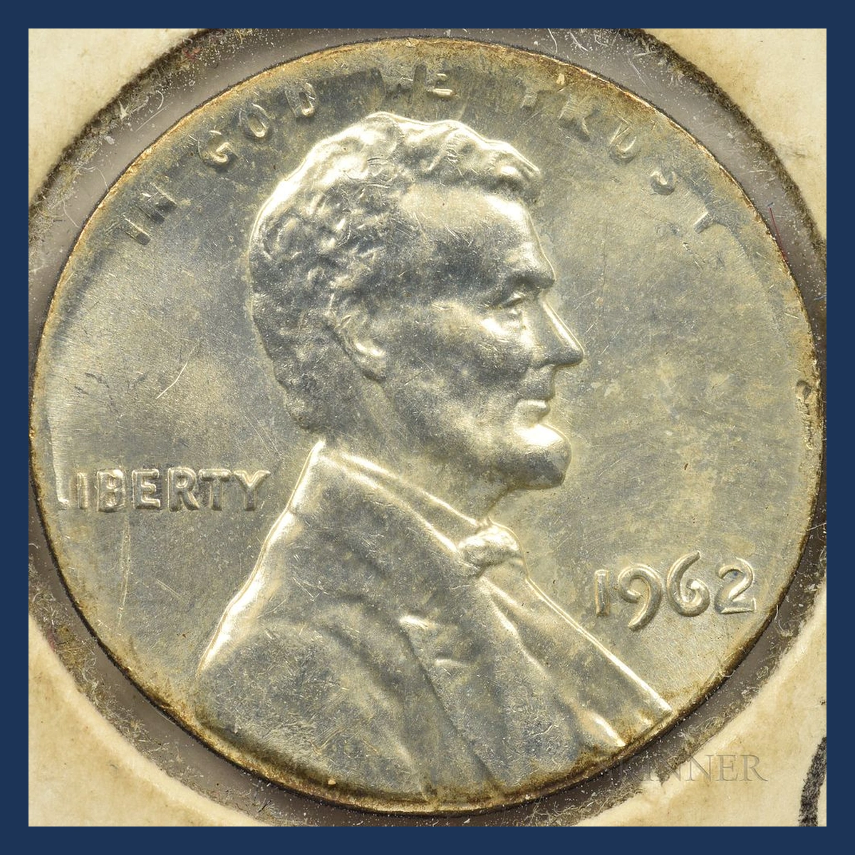 1962 Lincoln Penny: Struck on a Silver Dime Planchet
