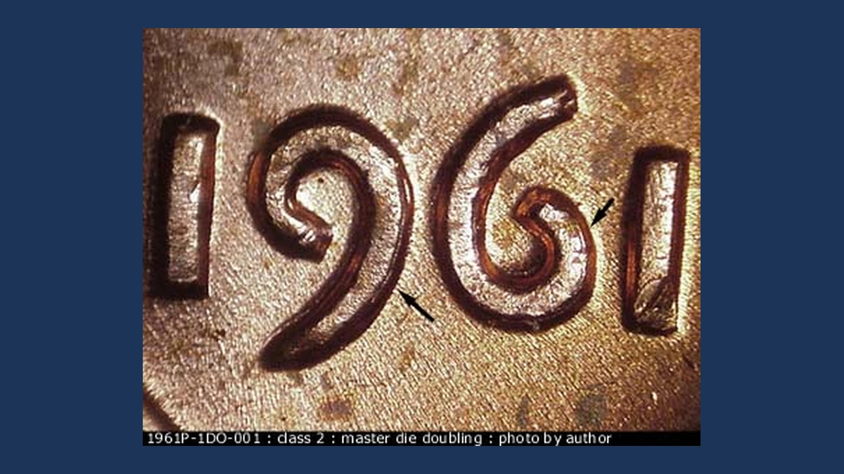1961 Lincoln Penny: Doubled Die Obverse