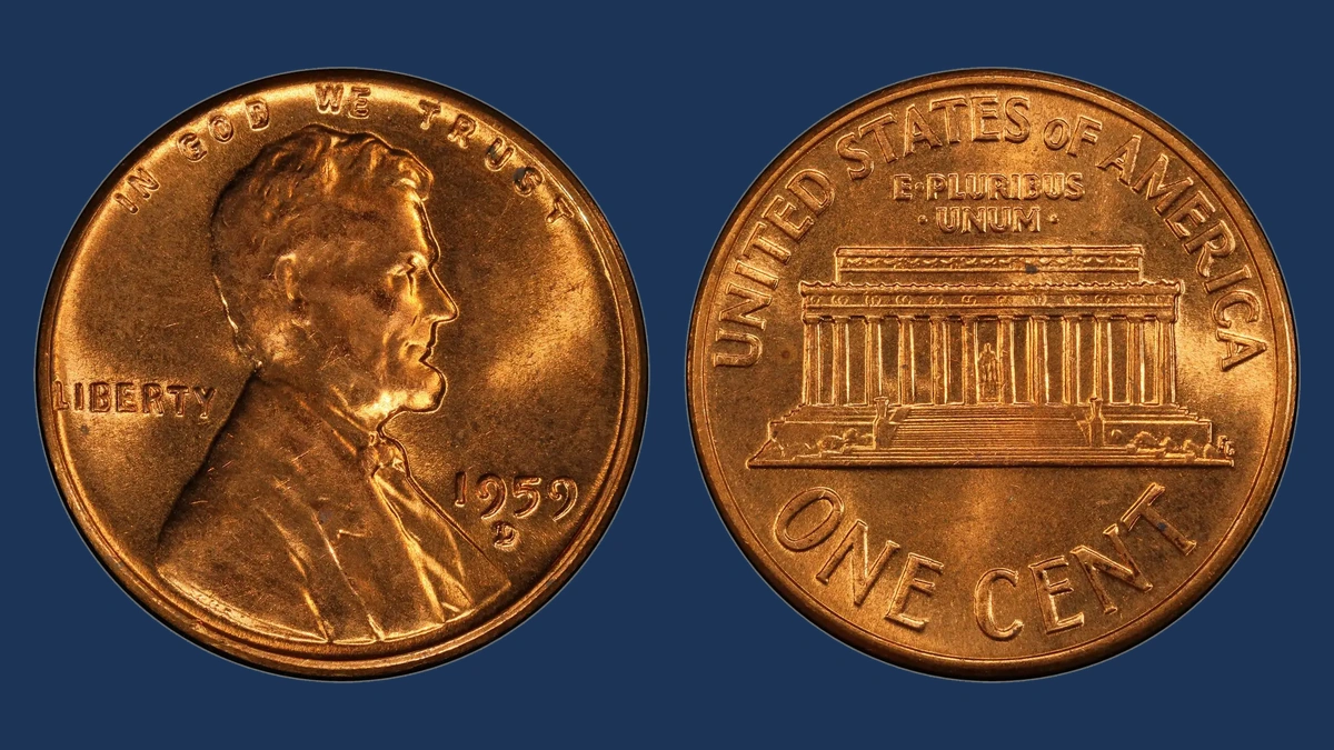 1959 Lincoln Penny: Repunched D Mintmark