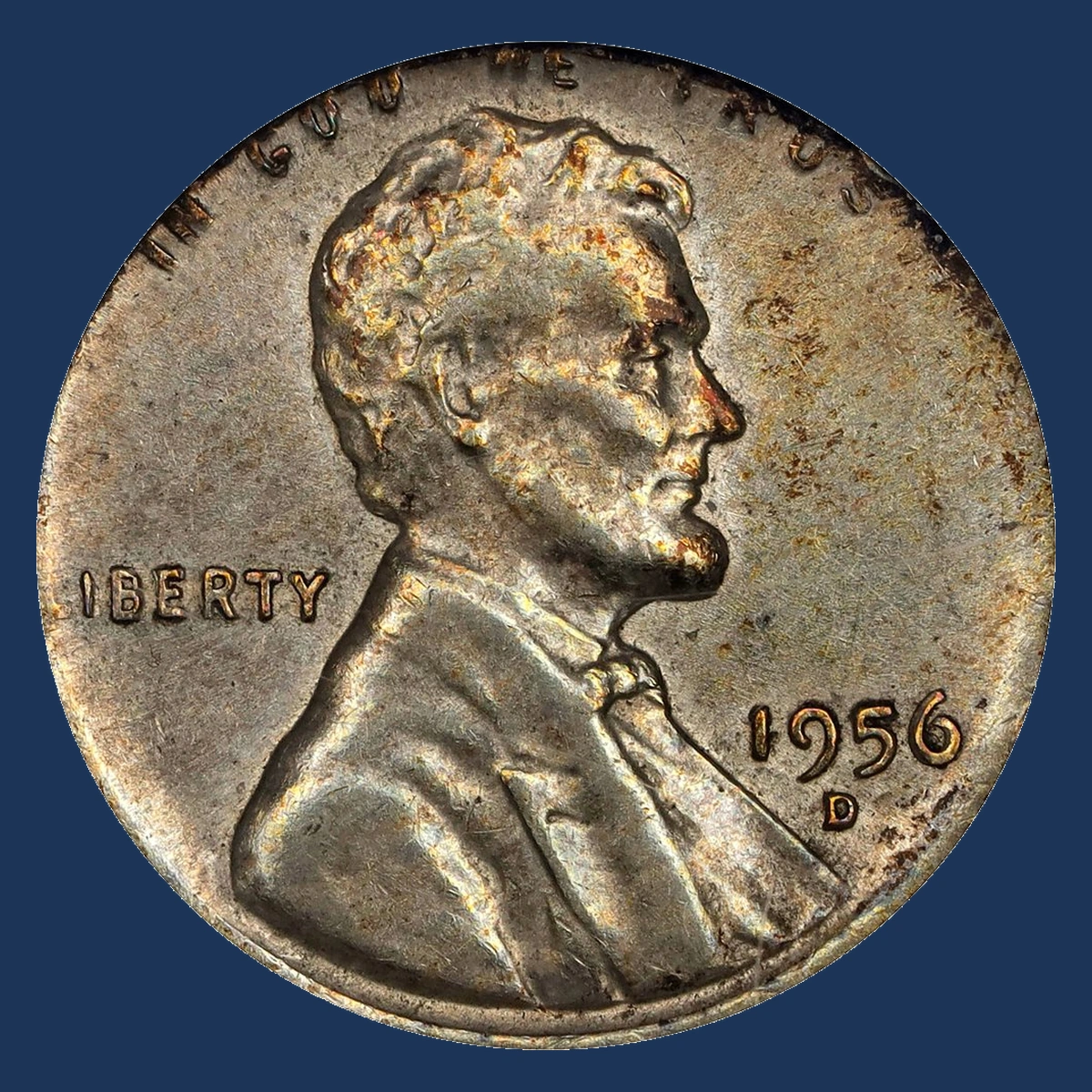 1956 Wheat Penny: Wrong Planchet / Off-Metal Strike