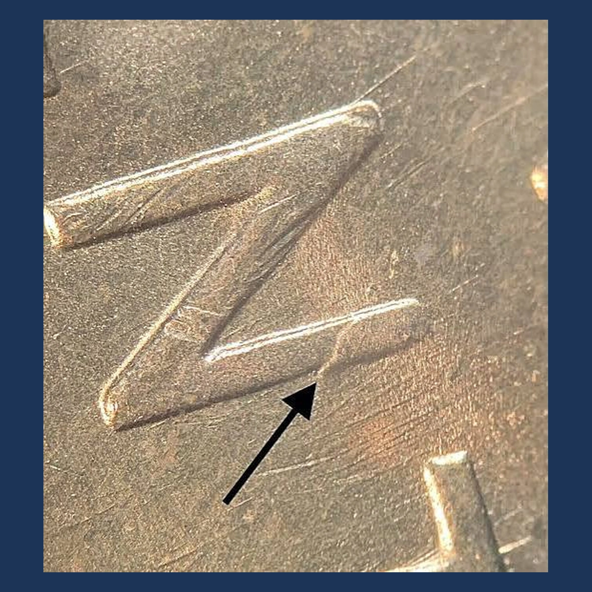 1955 Lincoln Cent (Wheat Reverse): Die Clash