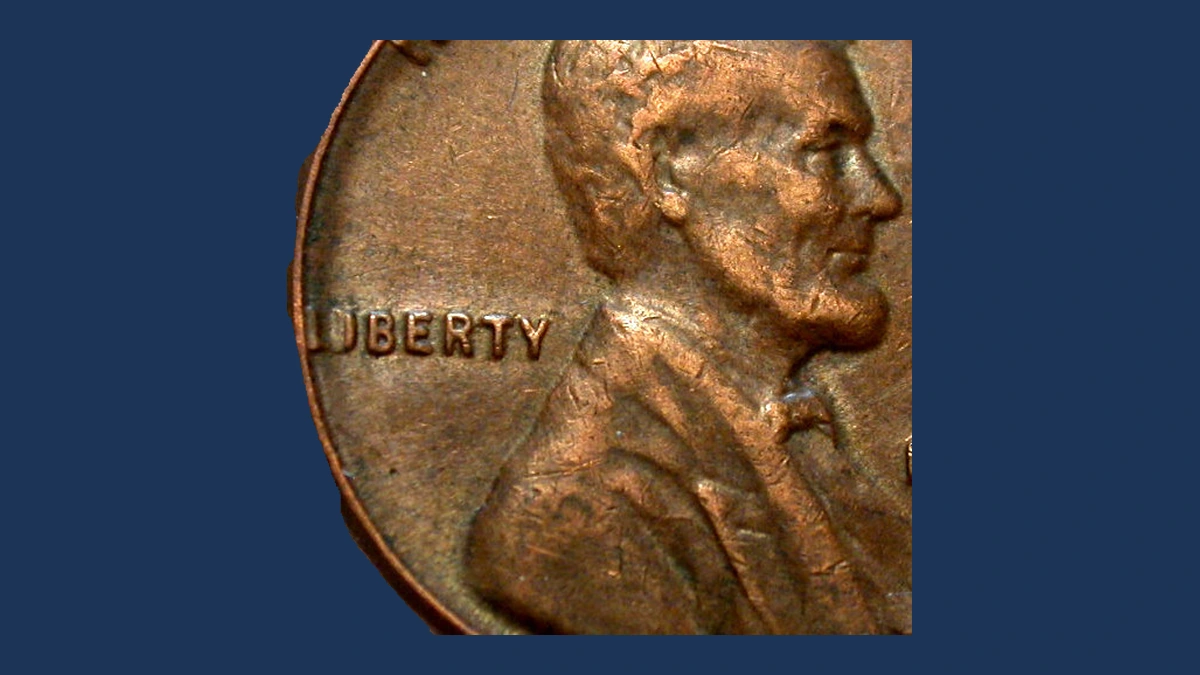1955 Wheat Penny: BIE Die Break