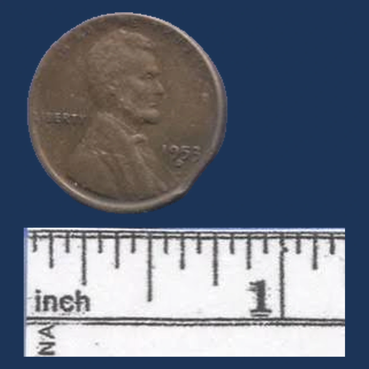 1953 Lincoln Cent (Wheat Reverse): Clipped Planchet