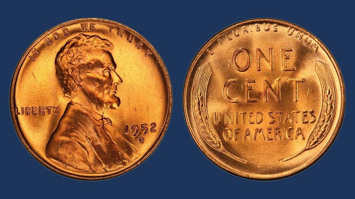 1952 Wheat Penny: Over-Mintmark