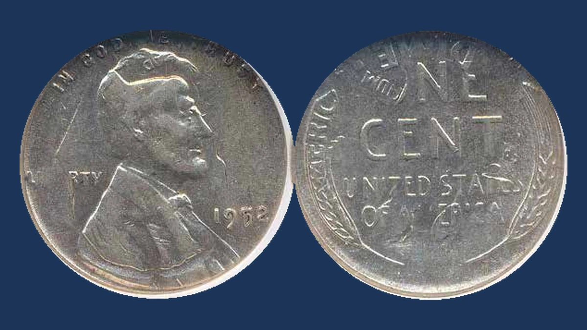 1952 Lincoln Cent (Wheat Reverse): Overstrike / Double Denomination