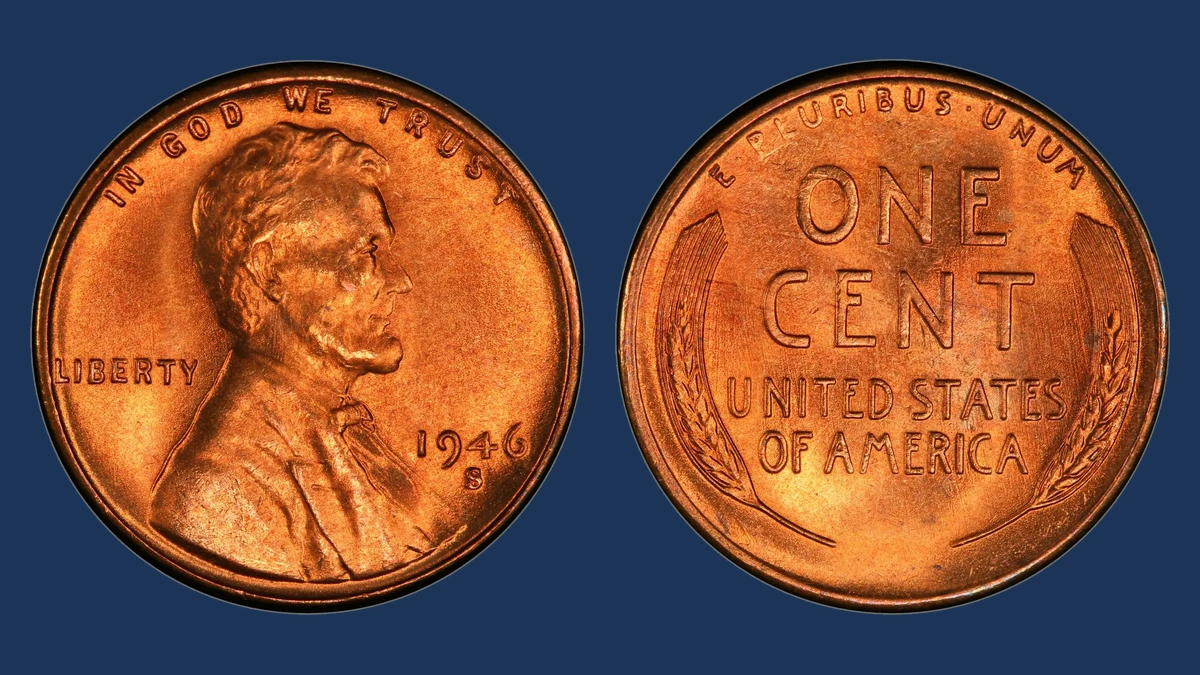 1946 Wheat Penny: Over-Mintmark