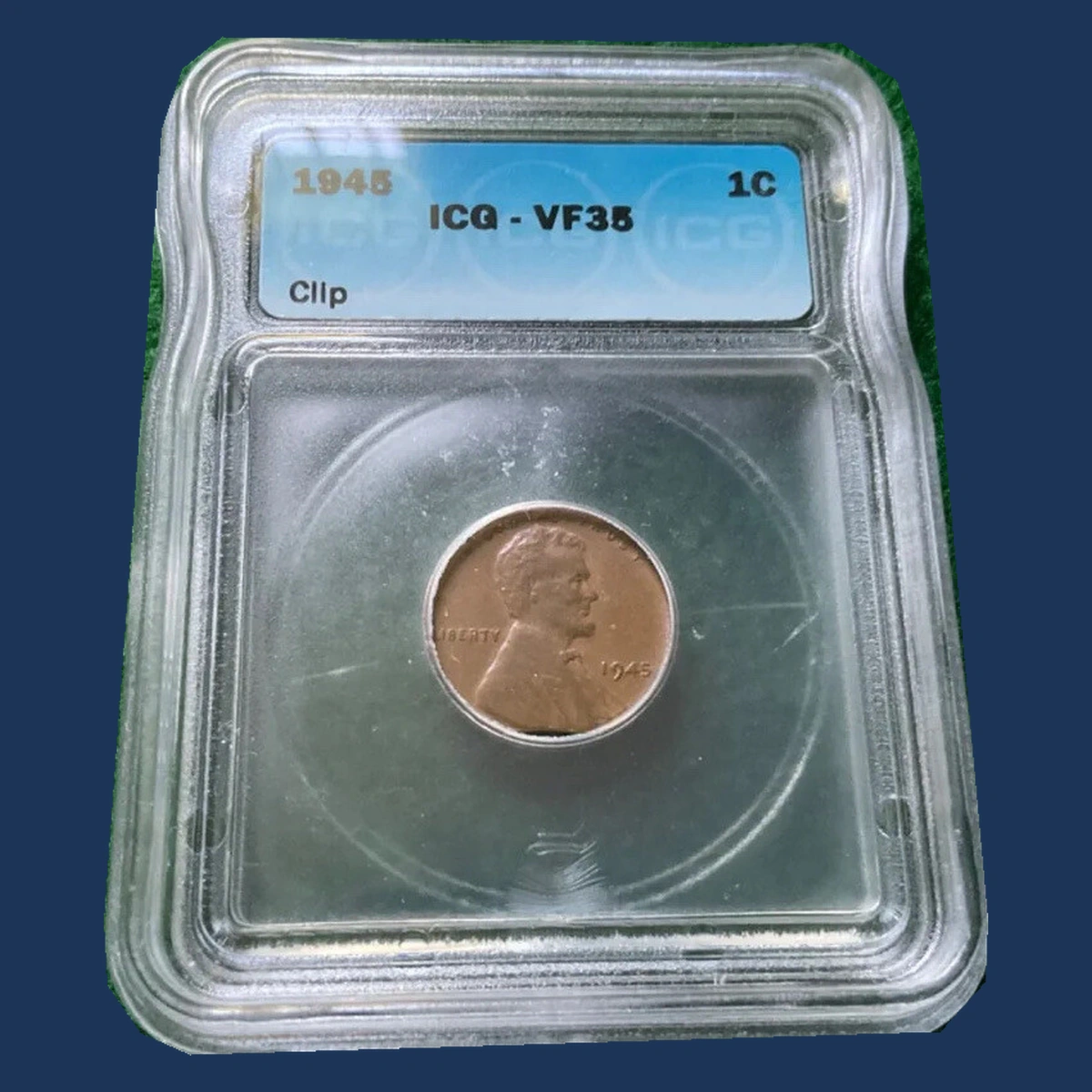 1945 Wheat Penny: Clipped Planchet
