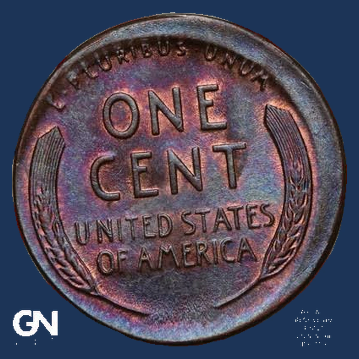 1944 Lincoln Cent (Wheat Reverse): Broadstrike