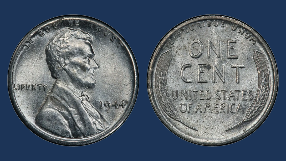 1944 Wheat Penny: Wrong Planchet / Off-Metal Strike