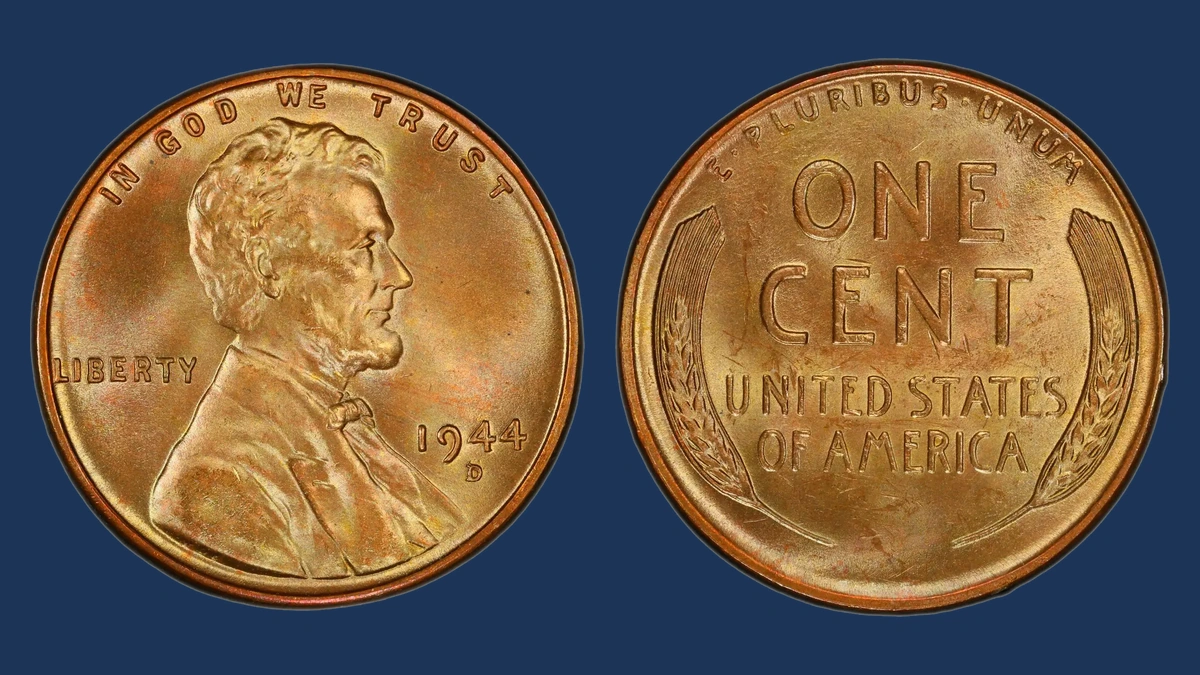 1944 Wheat Penny: Over-Mintmark
