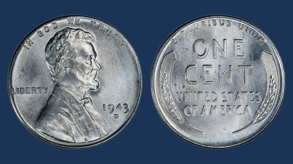 1943 Wheat Penny: Repunched Mintmark