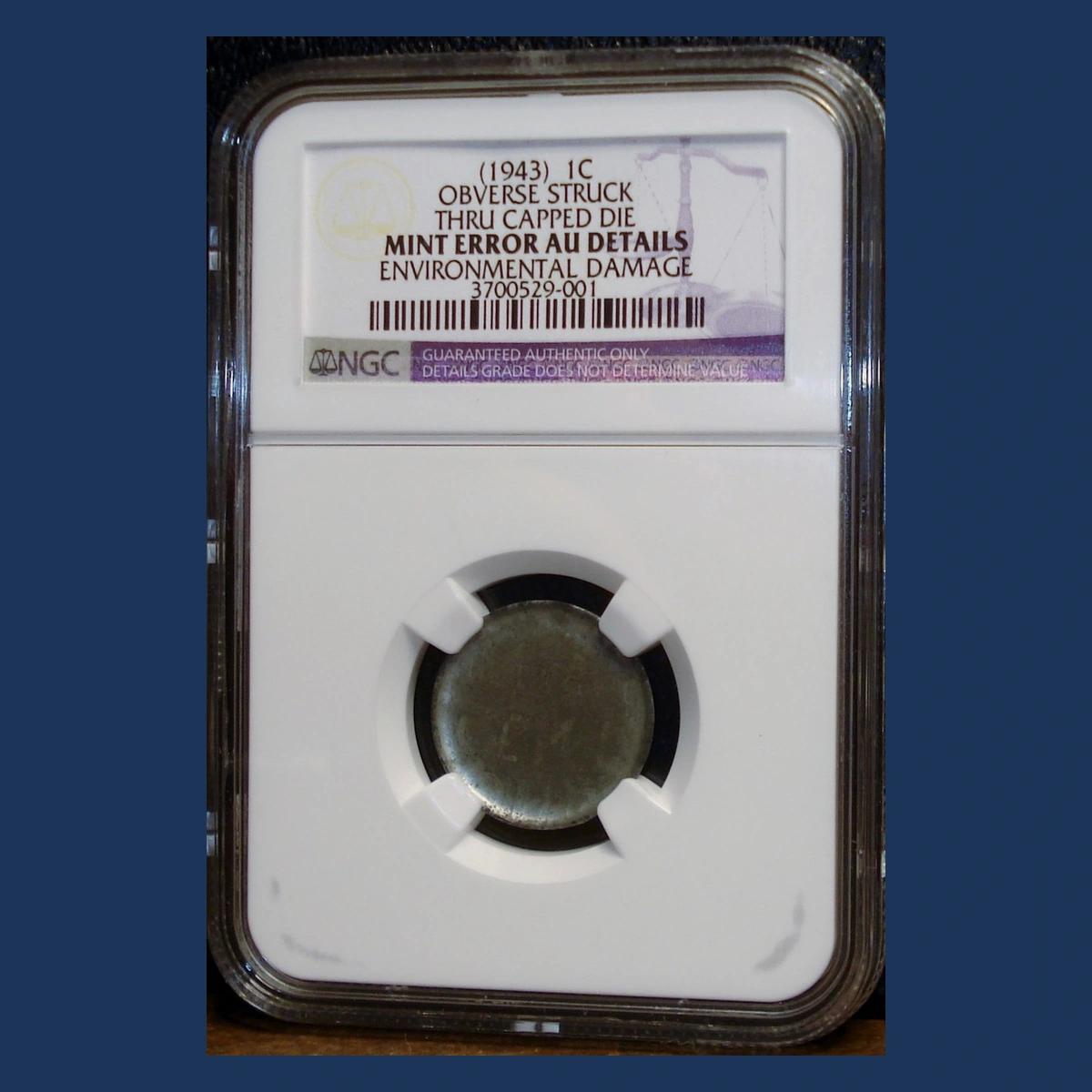 1943 Wheat Penny: Die Cap / Capped-Die Strike