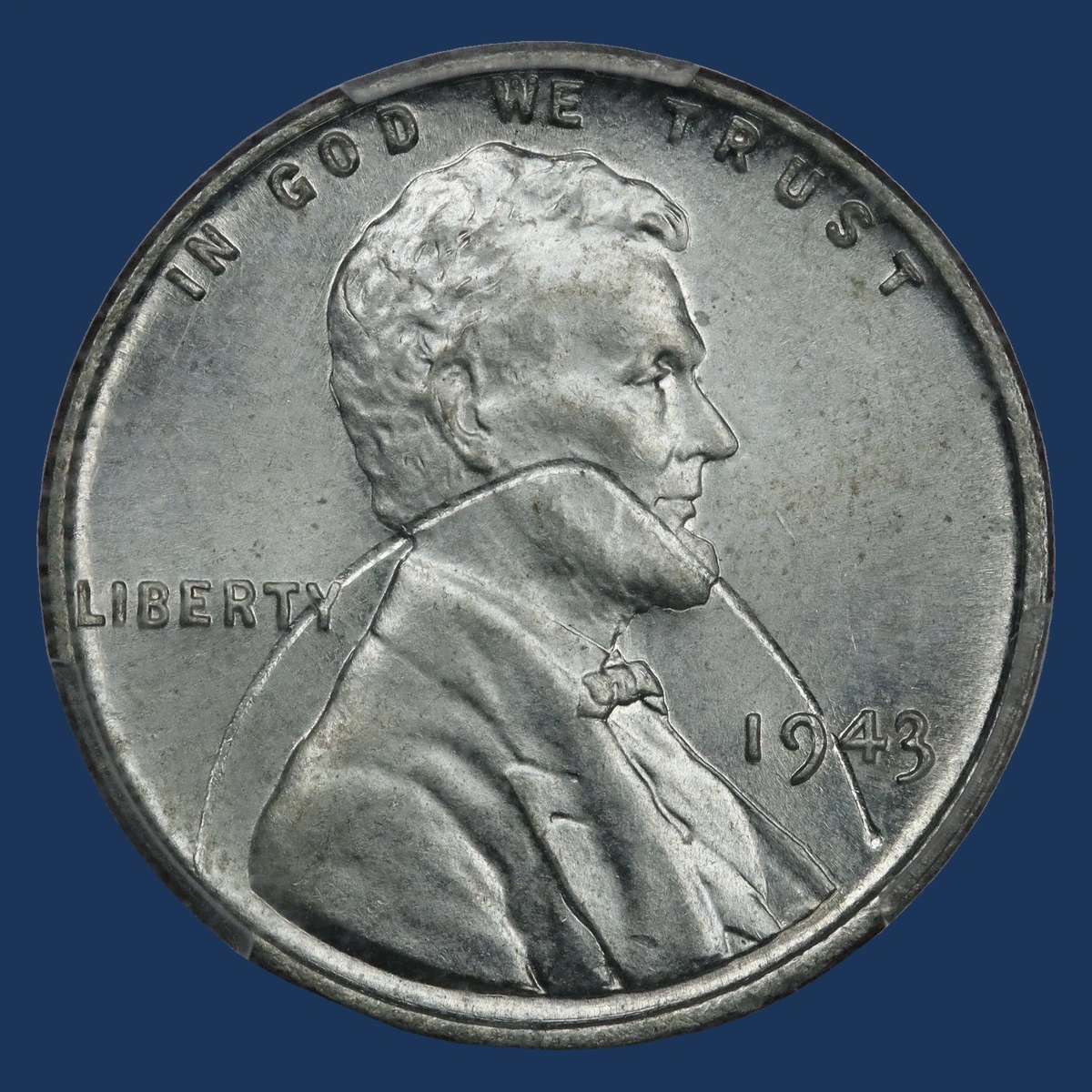 1943 Wheat Penny: Struck-Through Error