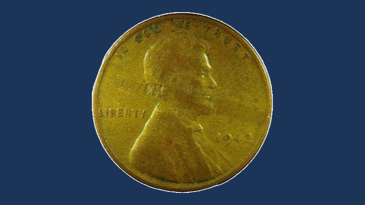1942 Lincoln Cent (Wheat Reverse): Lamination