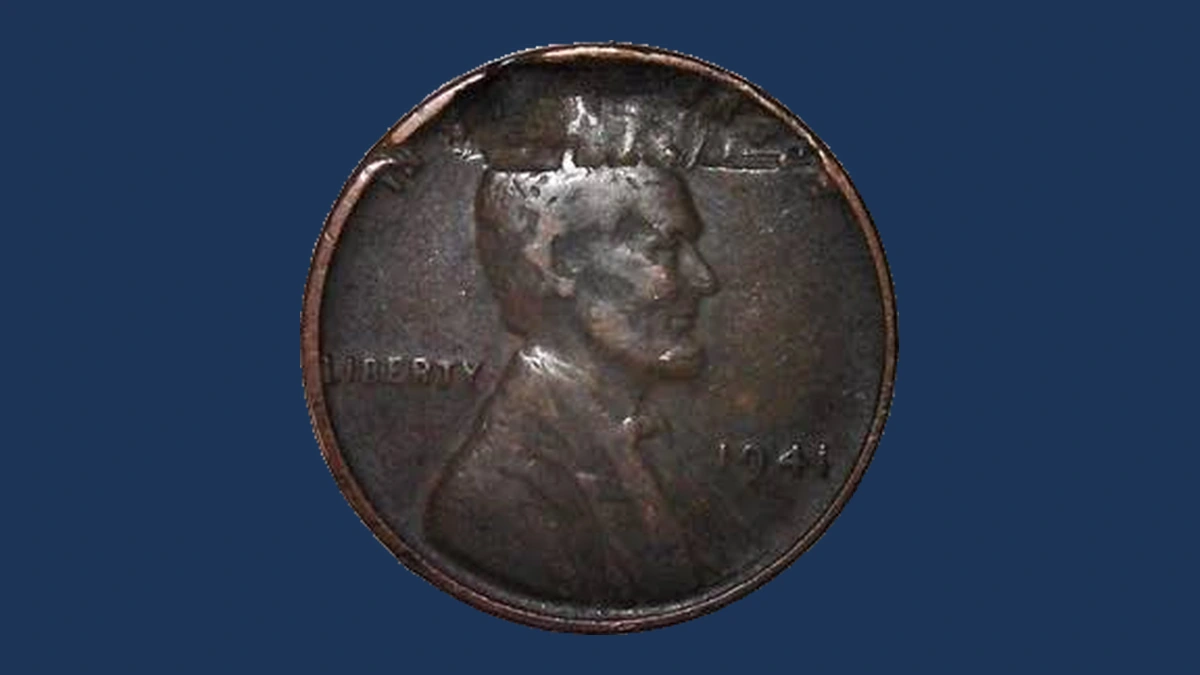 1941 Wheat Penny: Lamination / Split Planchet