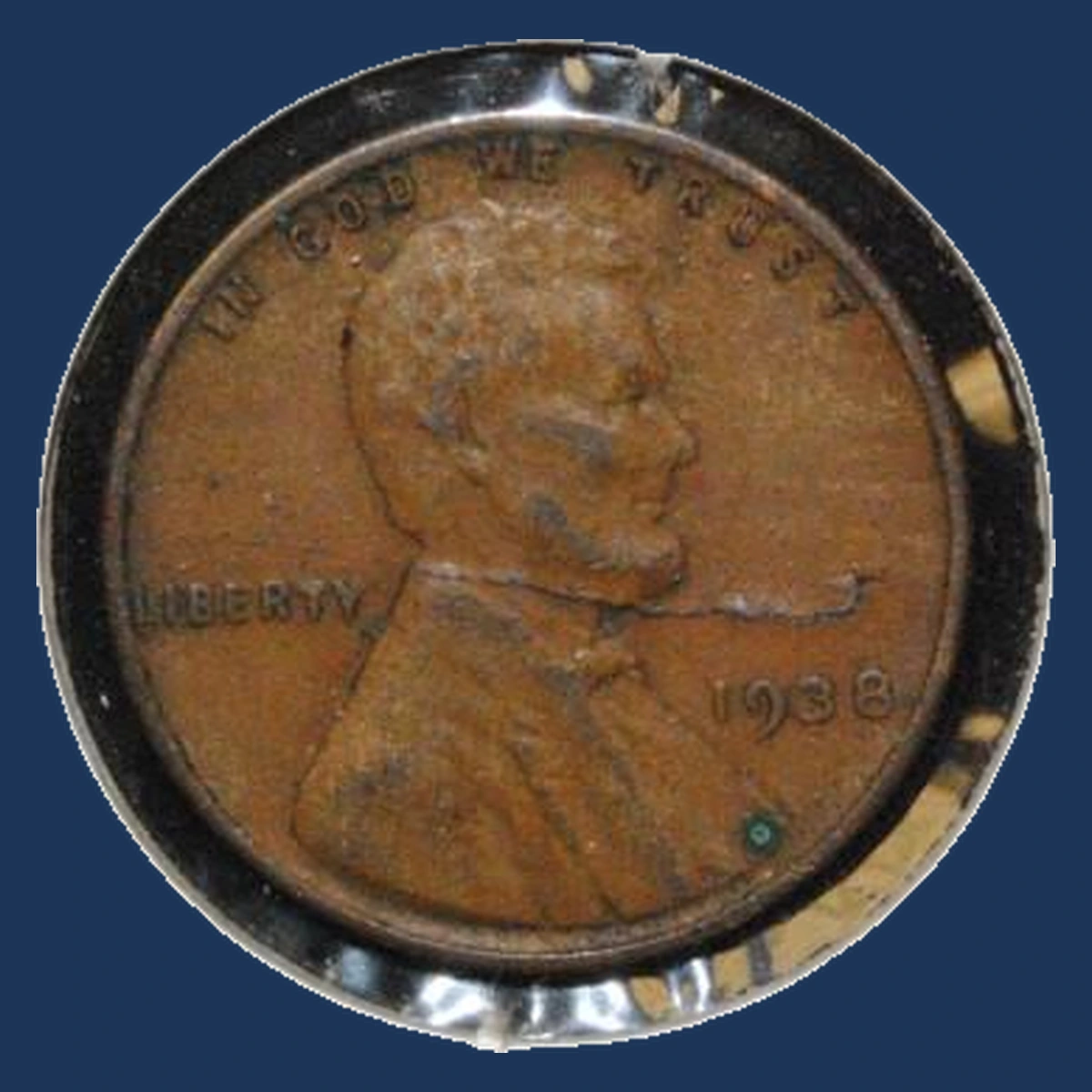 1938 Lincoln Cent (Wheat Reverse): Lamination