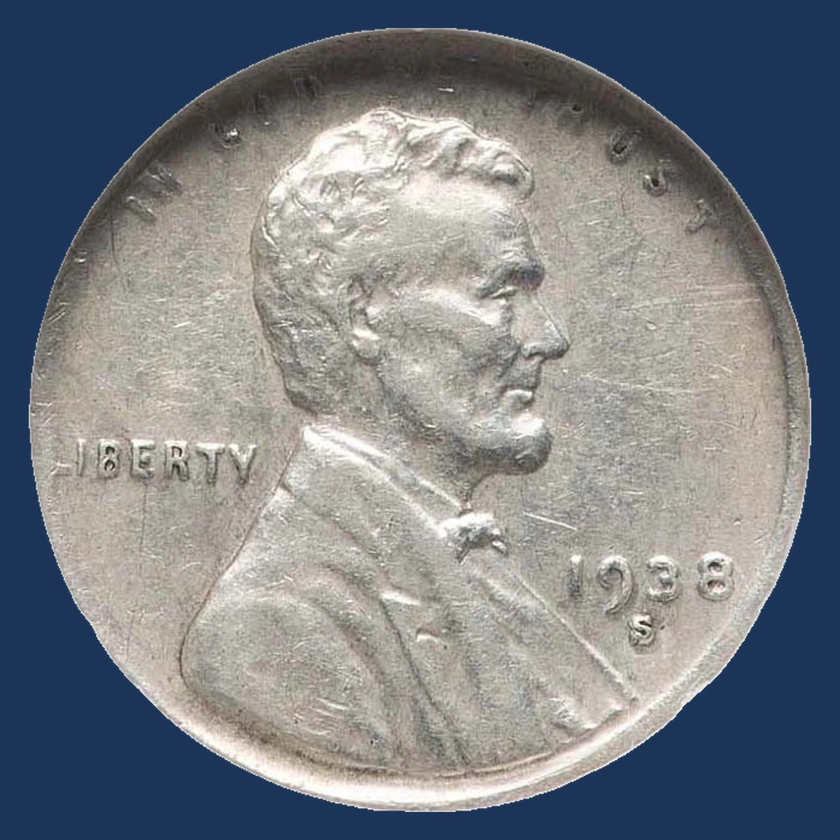1938 Wheat Penny: Wrong Planchet / Off-Metal Strike