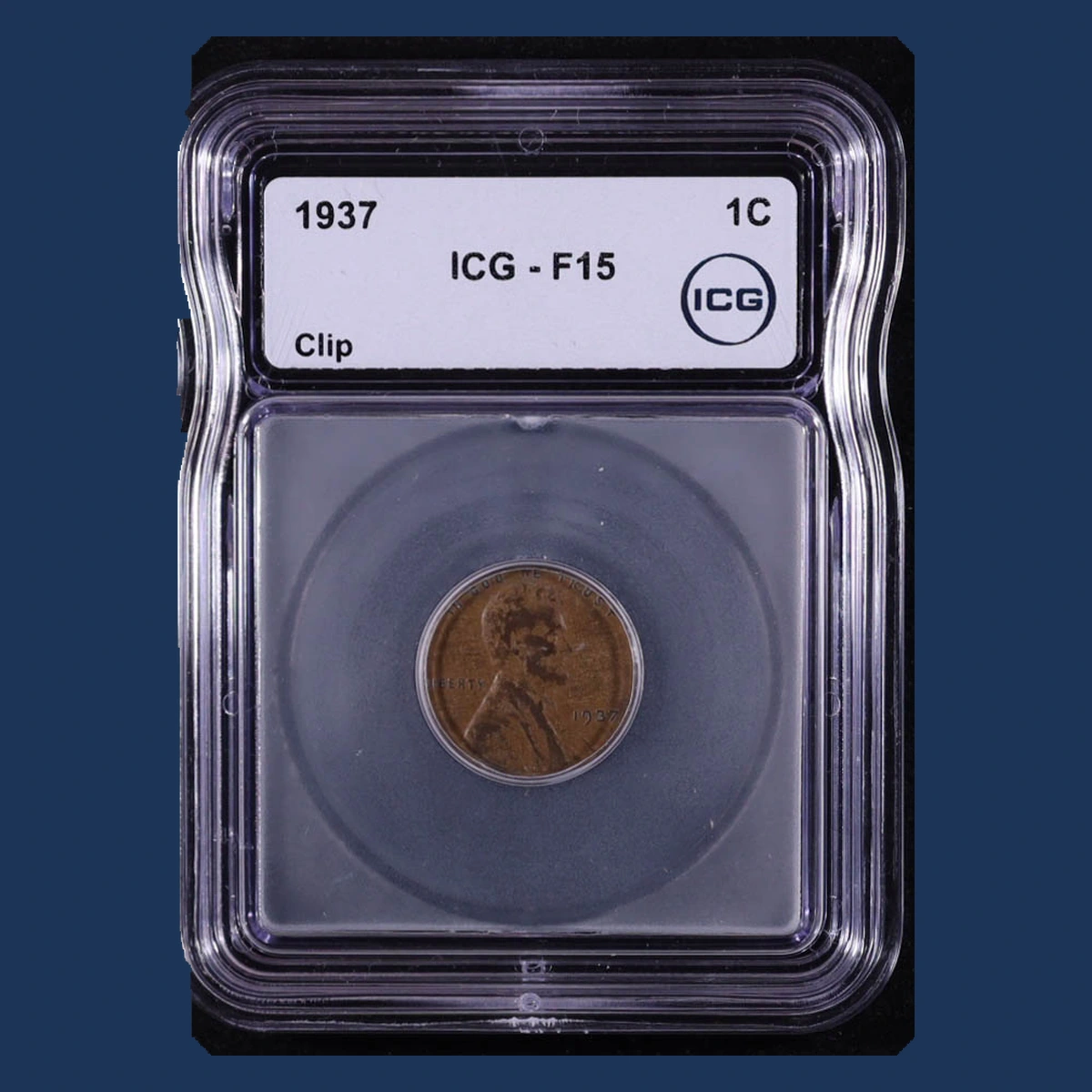1937 Wheat Penny: Clipped Planchet