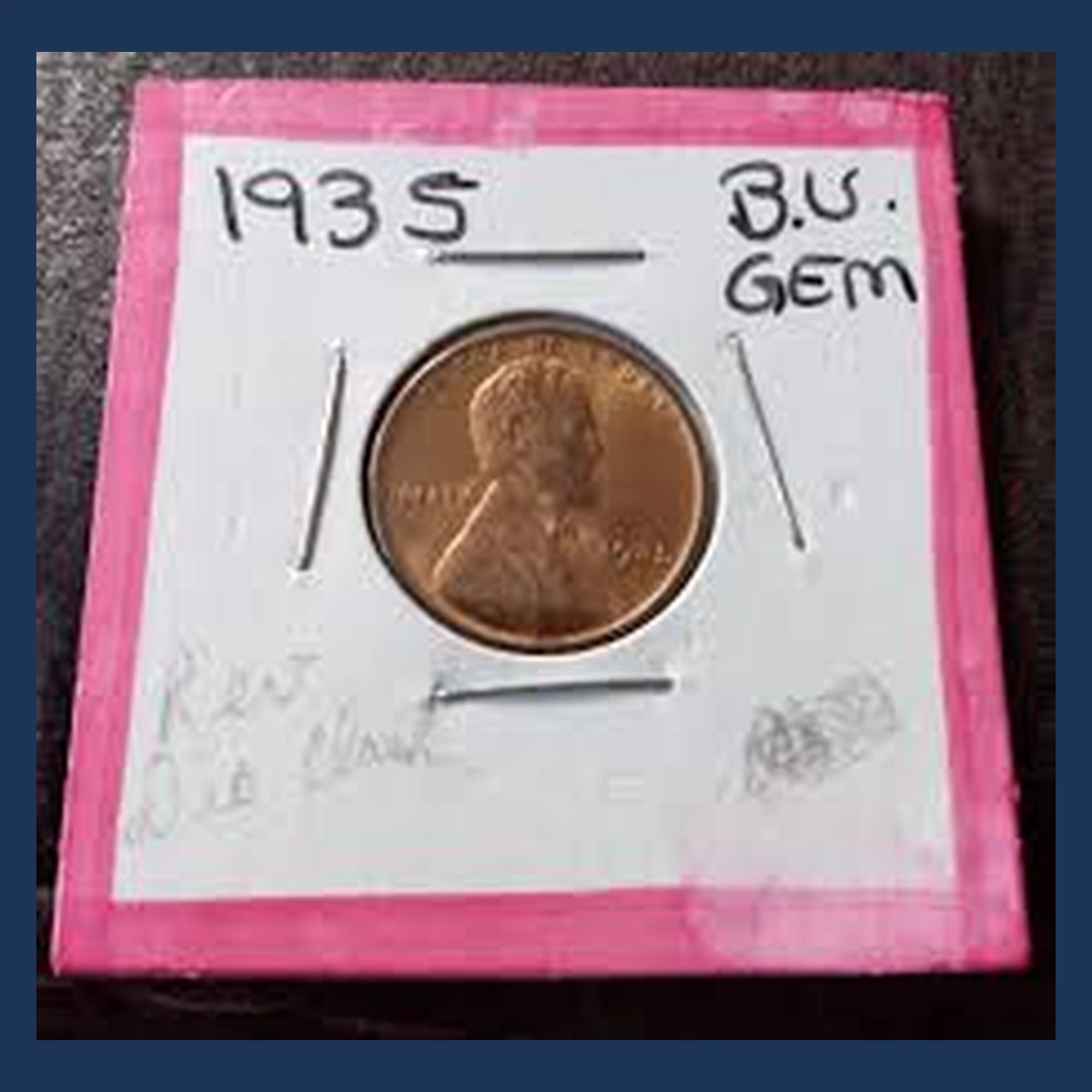 1935 Lincoln Cent (Wheat Reverse): Die Clash