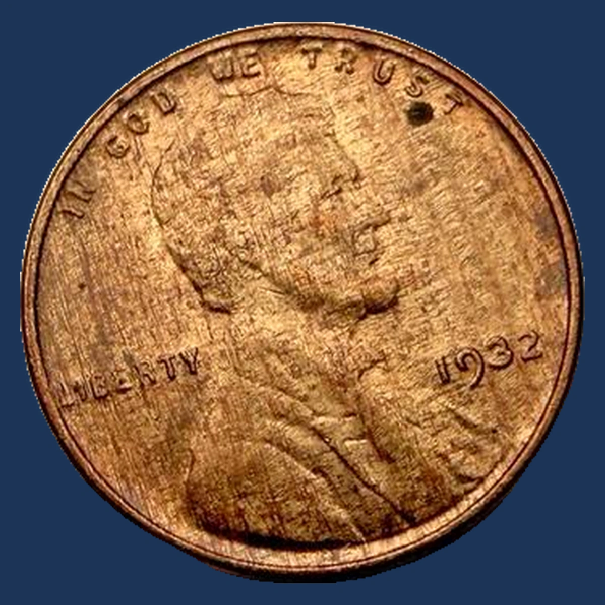 1932 Lincoln Cent (Wheat Reverse): Lamination