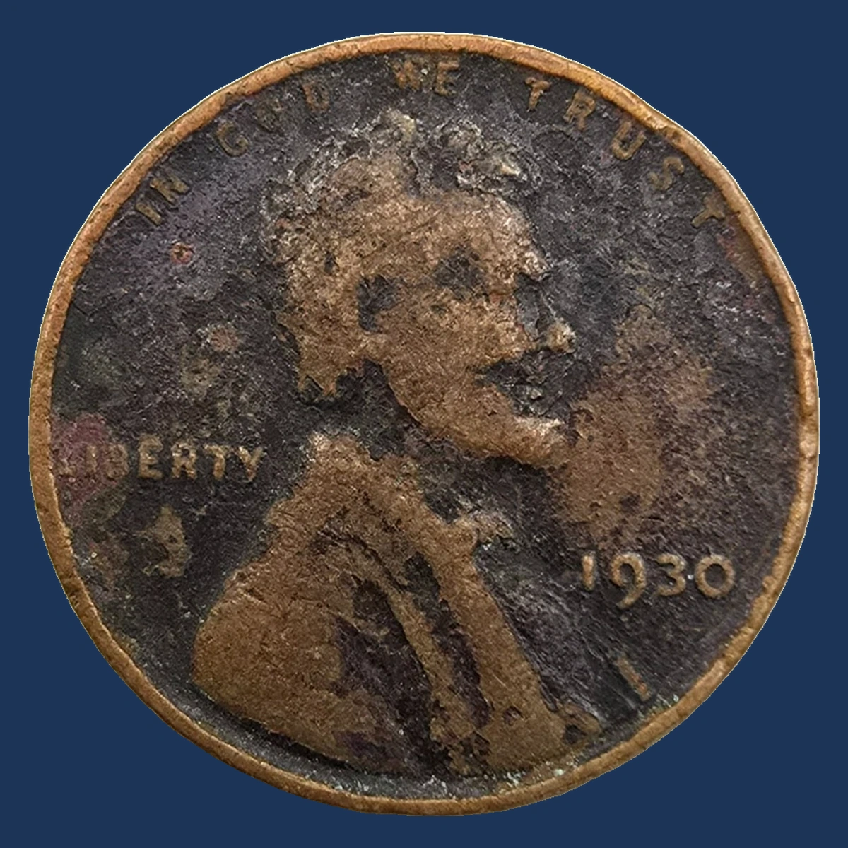 1930 Lincoln Cent (Wheat Reverse): Weak Strike