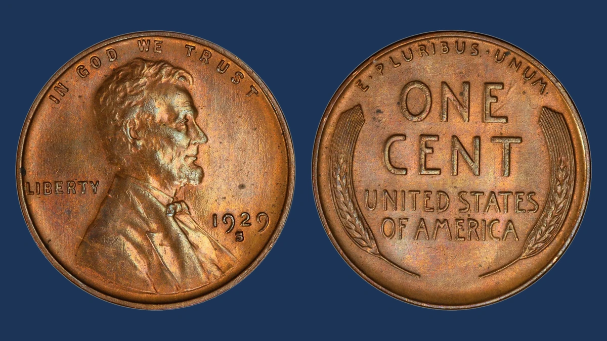 1929 Wheat Penny: Repunched Mintmark