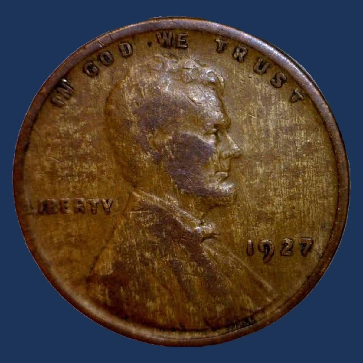 1927 Lincoln Cent (Wheat Reverse): Alloy Error