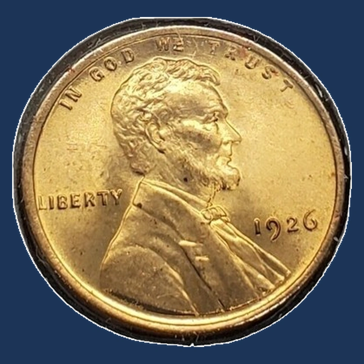 1926 Wheat Penny: Off-Center Strike