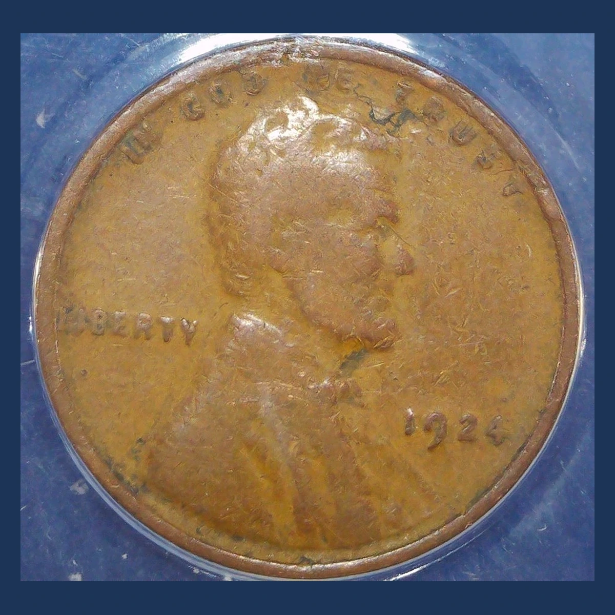 1924 Wheat Penny: Lamination / Split Planchet