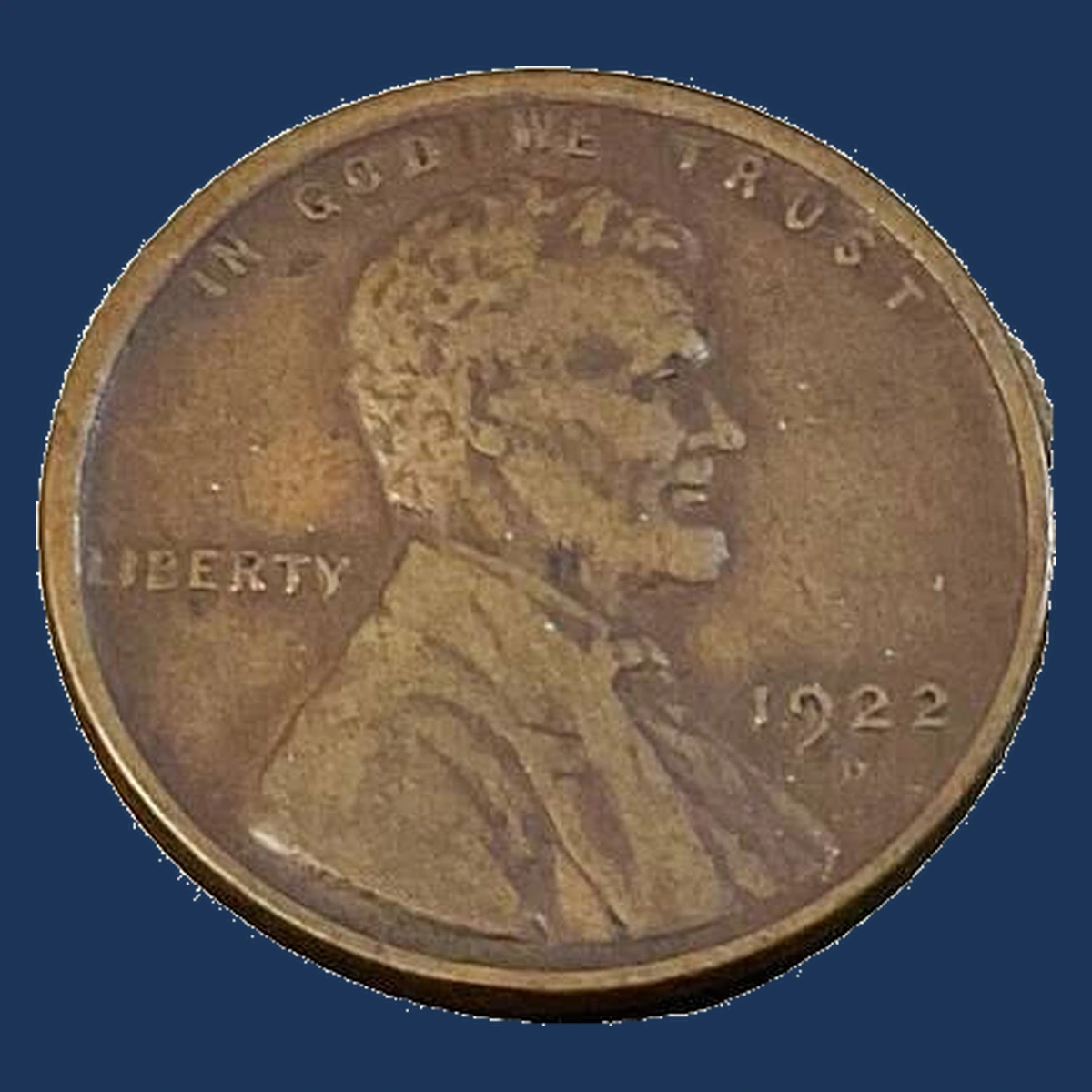 1922 Lincoln Cent (Wheat Reverse): Lamination