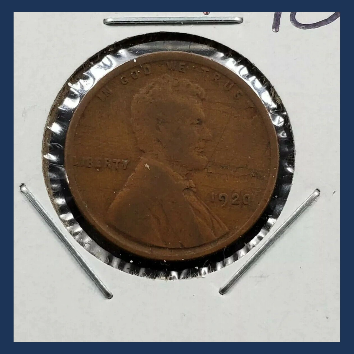 1920 Wheat Penny: Lamination / Split Planchet