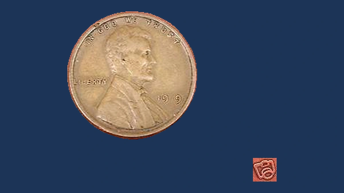 1919 Lincoln Cent (Wheat Reverse): Die Break