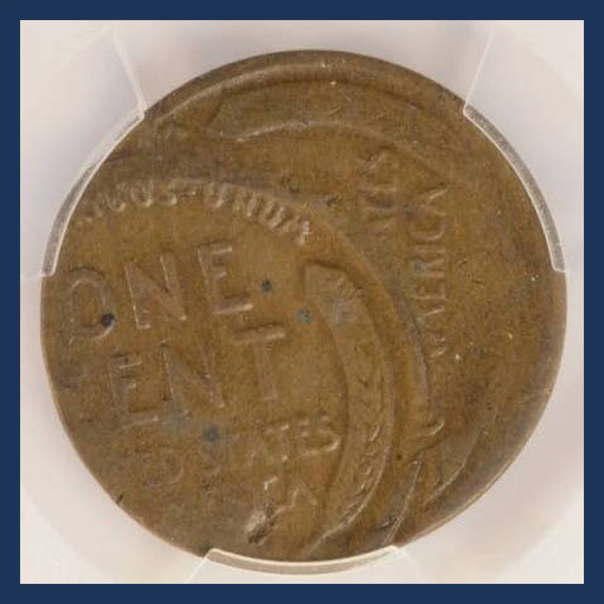 1918 Wheat Penny: Off-Center Strike