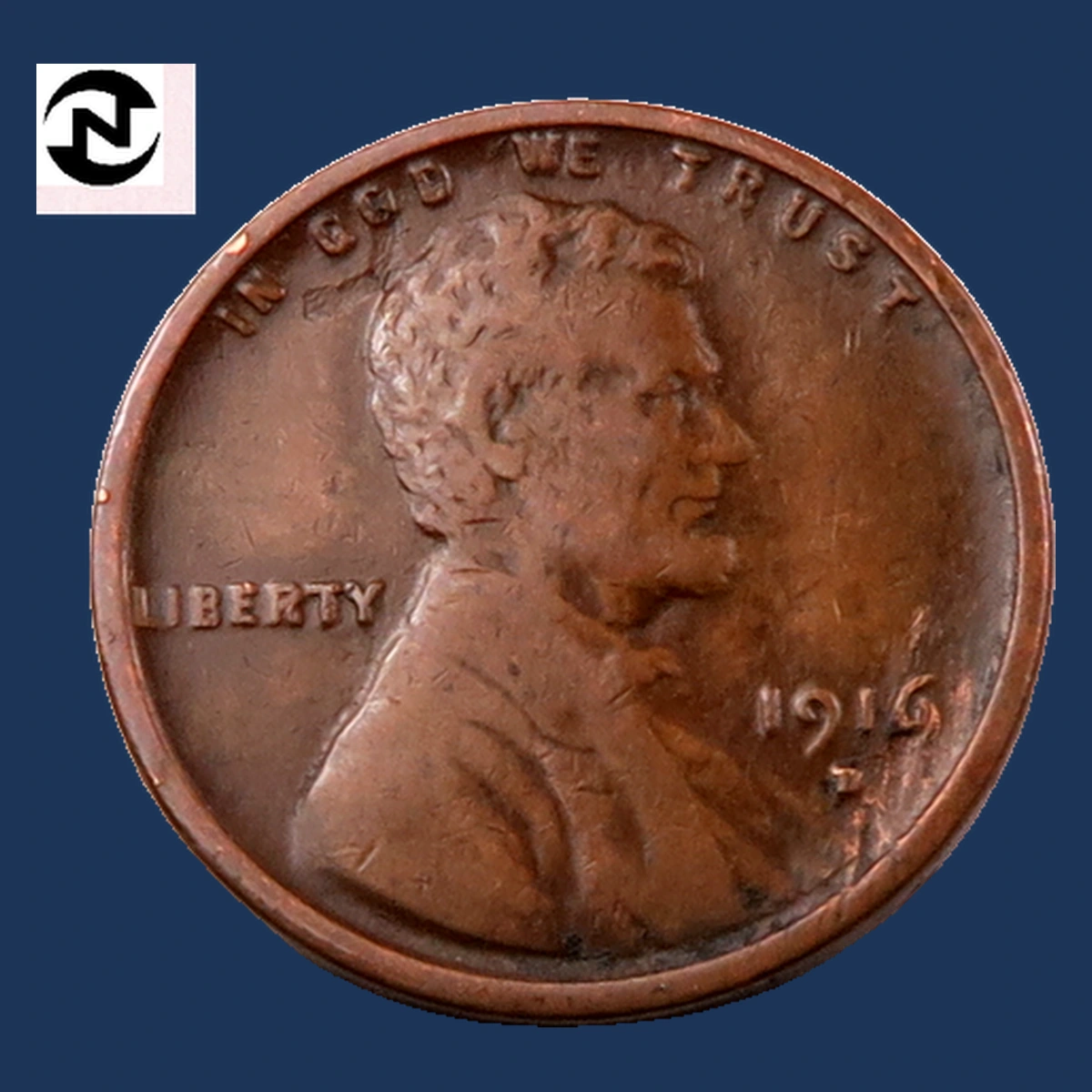 1916 Wheat Penny: Lamination / Split Planchet