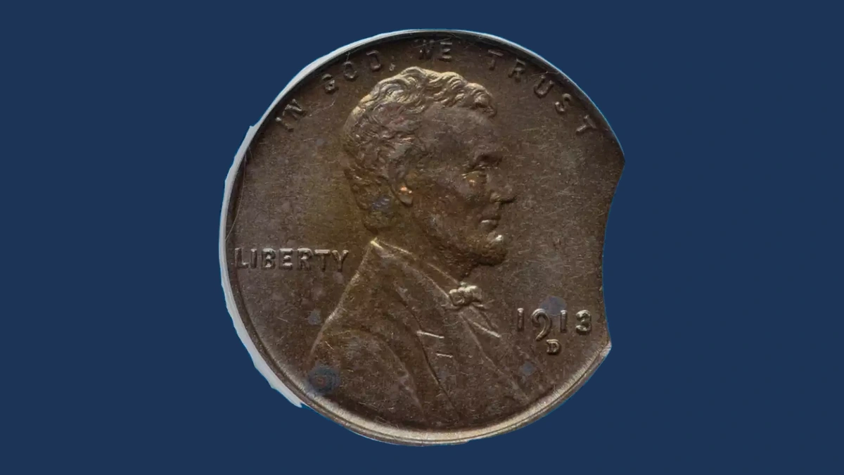 1913 Wheat Penny: Clipped Planchet