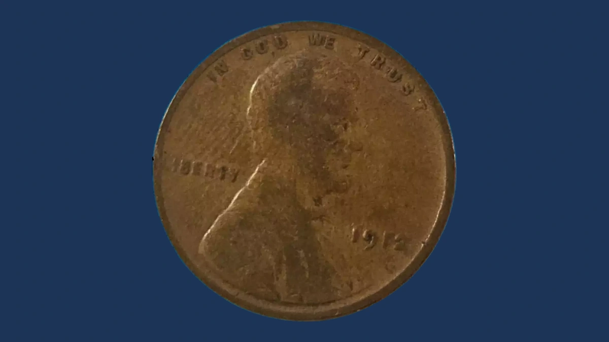 1912 Lincoln Cent (Wheat Reverse): Weak Strike