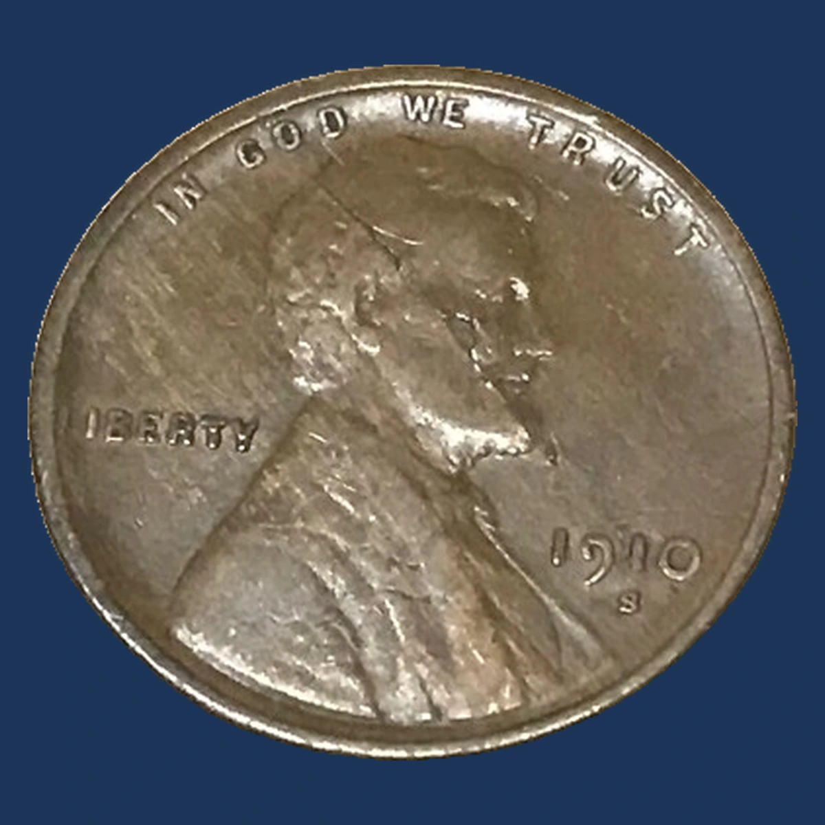 1910 Wheat Penny: Lamination / Split Planchet