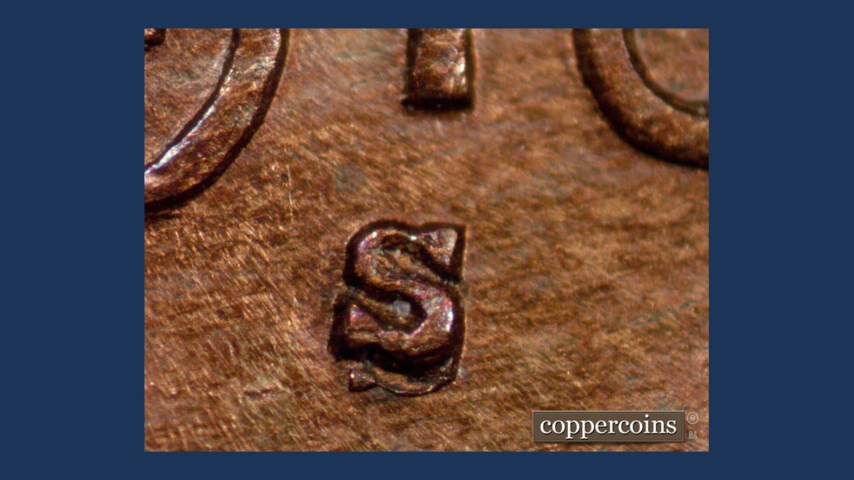1910 Wheat Penny: Repunched Mintmark