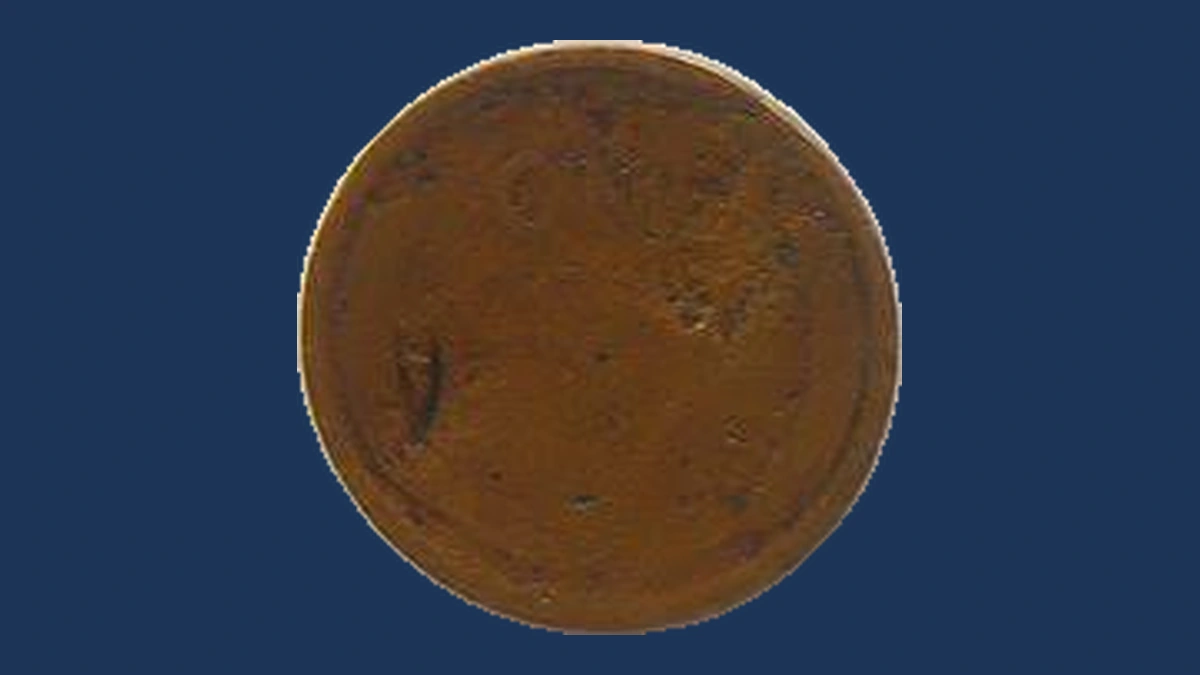 1909 Lincoln Cent (Wheat Reverse): Struck Through