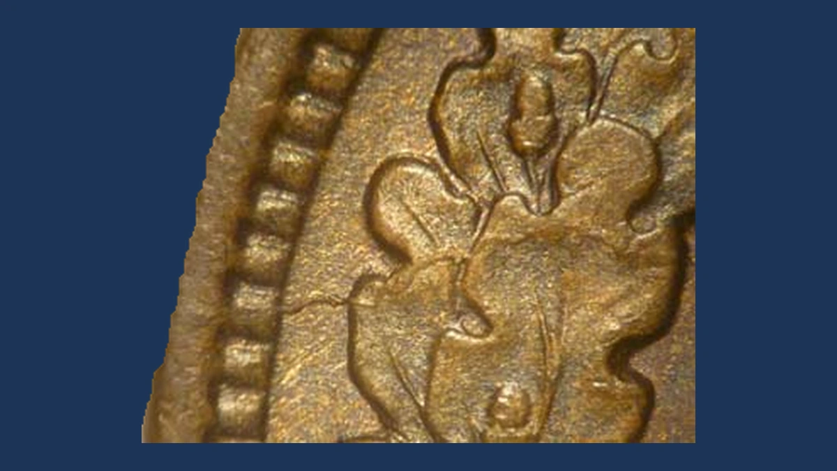 1908 Indian Head Penny: Die Crack