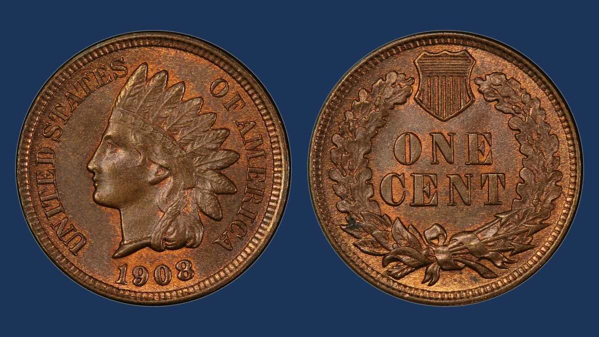 1908 Indian Head Penny: Misplaced Date
