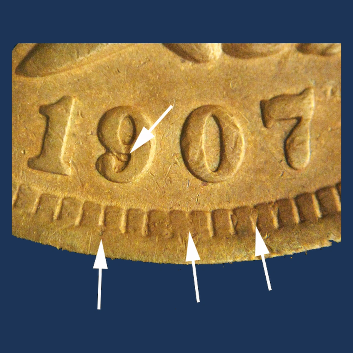 1907 Indian Head Penny: Misplaced Date