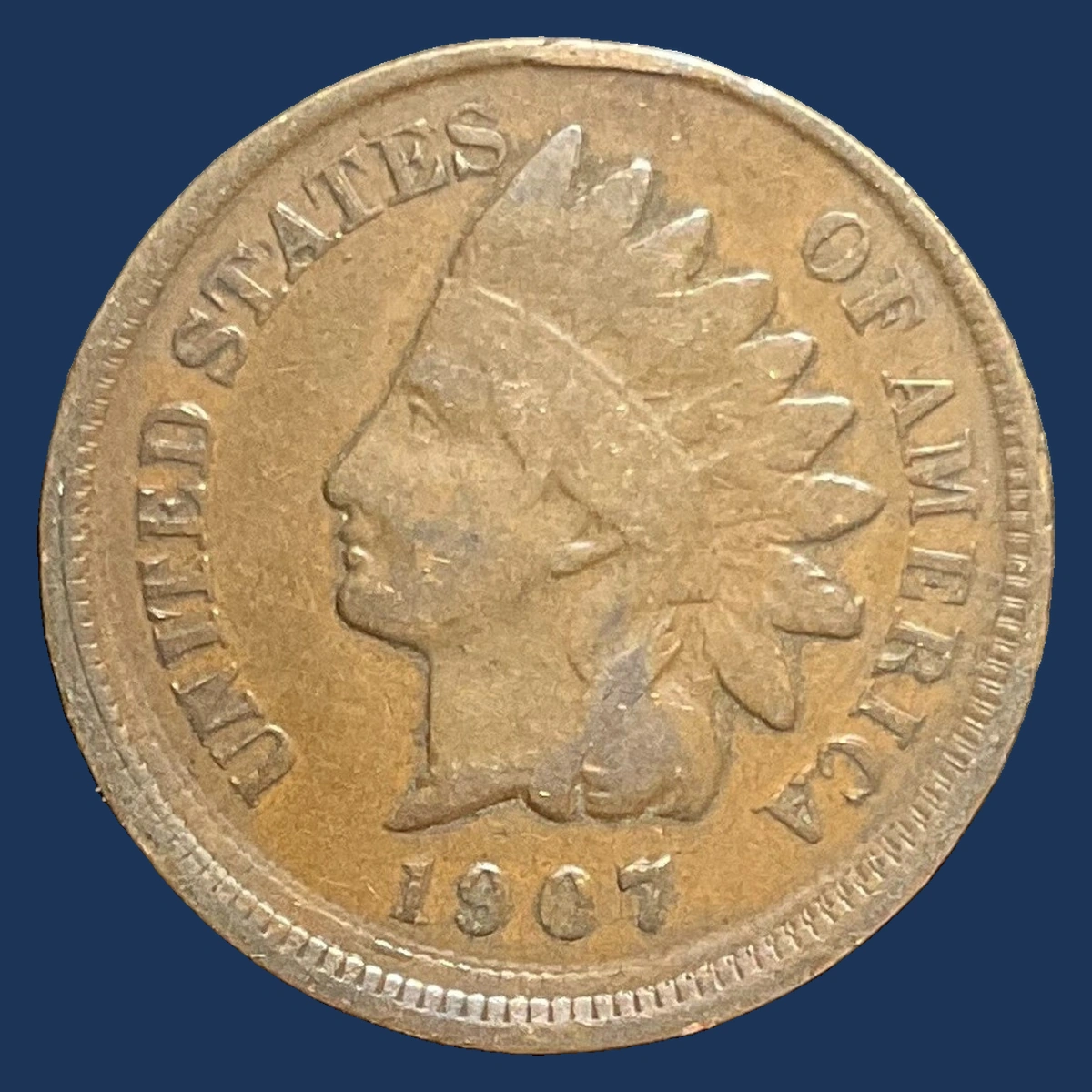 1907 Indian Cent: Multiple Strike